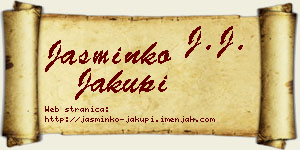 Jasminko Jakupi vizit kartica